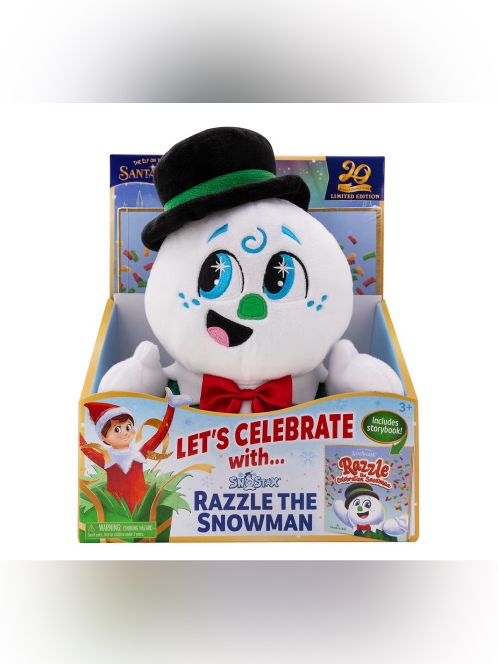 The Elf on the Shelf Santaverse Razzle the Snowman Plush Toy & Book